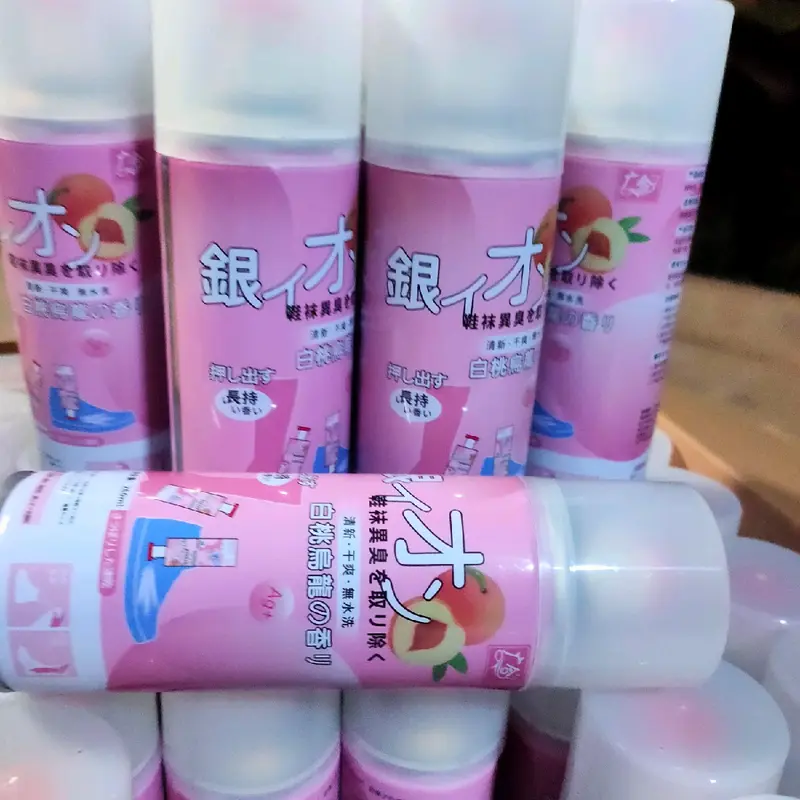 Combo 5 lọ xịt giày hương đào, công nghệ nano bạc khử mùi hôi chân hôi giày hiệu quả, hương thơm lưu lại 24h 3