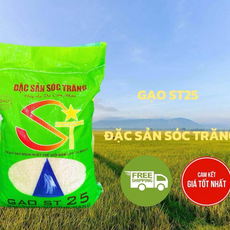 [HÀNG LOẠI 2] GẠO ST25 TÚI 5KG ĐẶC SẢN SÓC TRĂNG - NẤU CƠM DẺO - TikTok ...