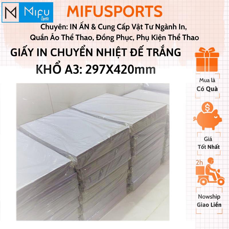 Giấy in chuyển nhiệt ĐẾ TRẮNG A3 - A4 xấp 100 tờ