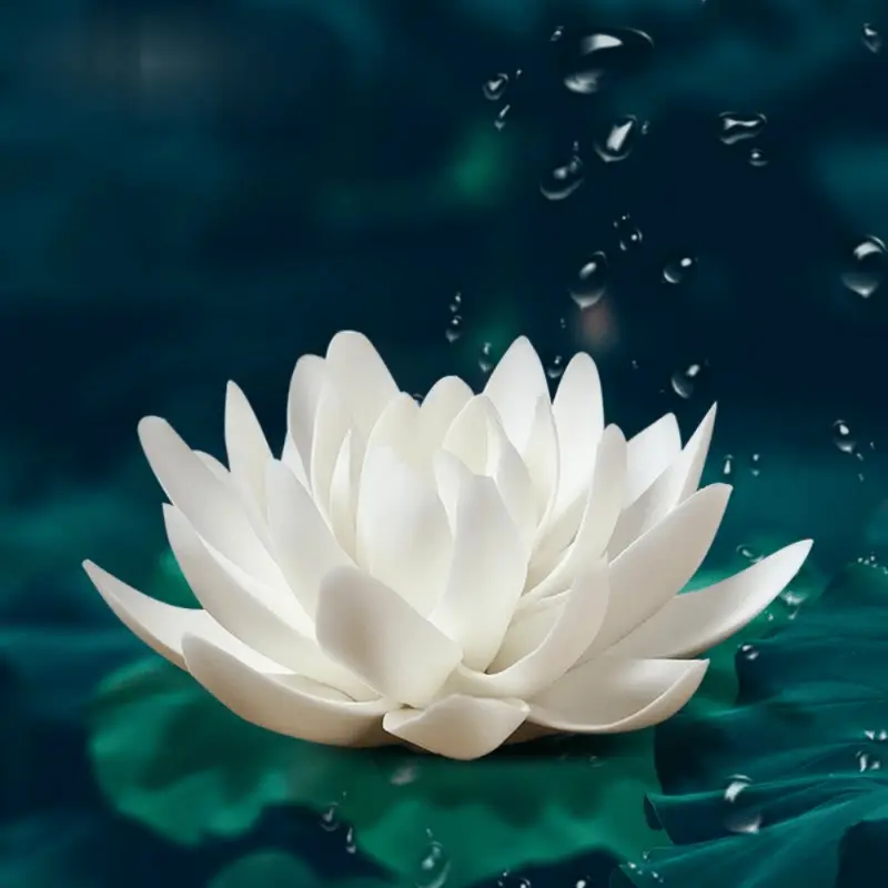 1pc Ceramic White Lotus Incense Burner, Flower Stick Holder for Yoga Studio Living Room Home Decor Freshener Scent 6