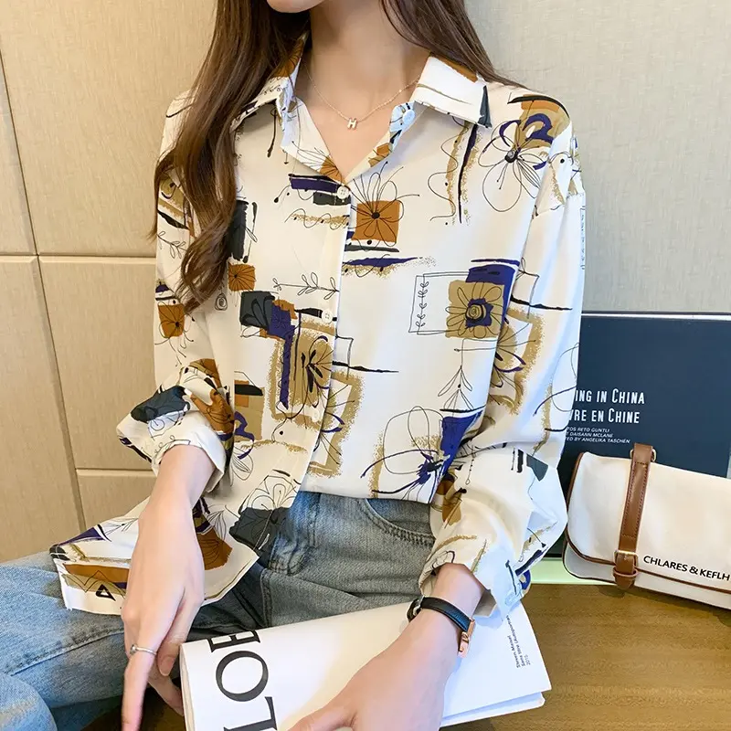 kemeja kekinian wanita korean style/KEMEJA LENGAN PANJANG CS-01