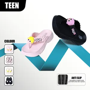 Sandal baim anak perempuan Sandal Anak Cewek Model Jepit Karakter Boneka Ringan Cocok untuk Sehari-hari sandal jepit sehari hari Size 24-29