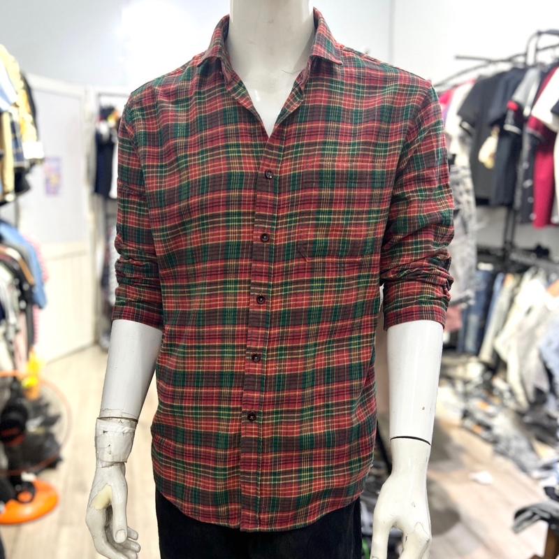 Áo  sơmi nam kẻ caro chất cotton dạ mềm  mịn  thoáng mát với form Slimfit ôm  vừa phải  mặc tôn dáng trẻ trung lịch thiệp Menswear Có Cổ Shirt sominam congso aonam depgiatot sơ sọc mi micaro 4