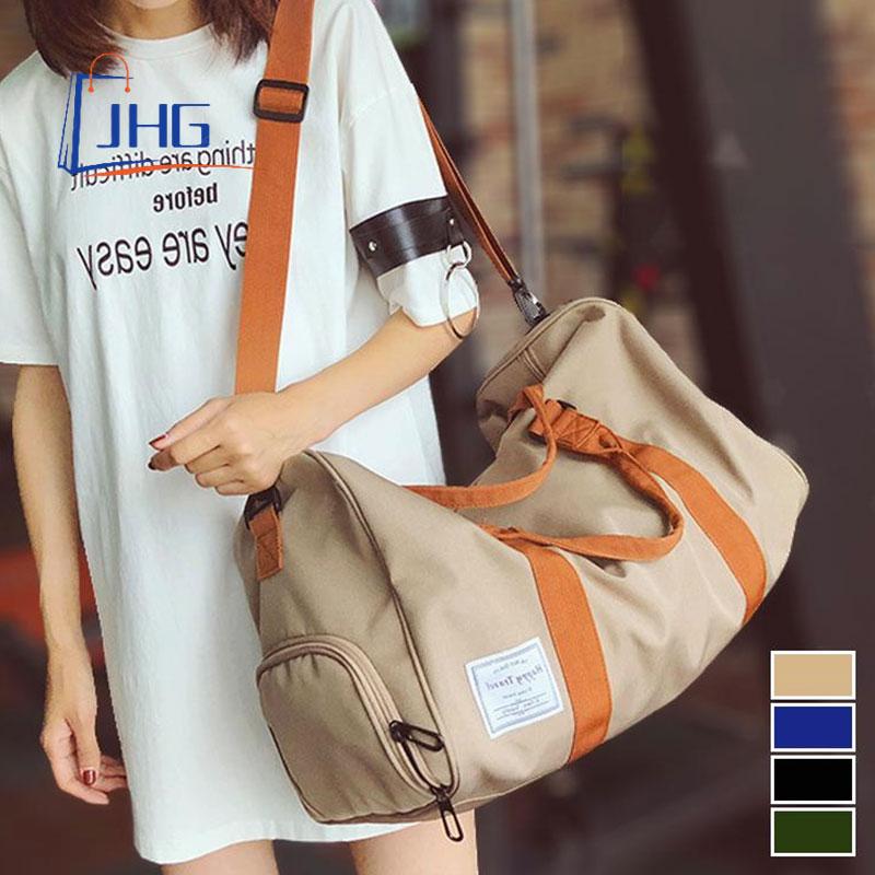  Túi Du Lịch Unisex Sành Điệu Cho Nam Và Nữ Nhật Bản Túi Trống Phong Cách Hàn Quốc Túi Hành Lý Đeo Chéo Cho Nữ Dung Tích Lớn Túi Cabin Đựng Quần Áo Không Thấm Nước Túi Thể Thao Ngoài Trời Cuối Tuần Phòng Tập Thể Dục Túi Xách Tay Túi Vải Thô Bag 