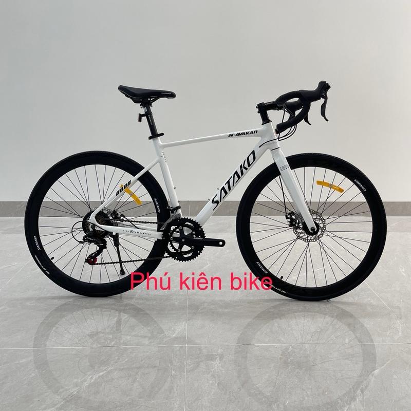 Xe đạp đua satako avakan gen 2 tay đề lắc khung nhôm không mối hàn cao cấp ( ib shop hỗ trợ free ship ) Sports Đạp Xe Đạp