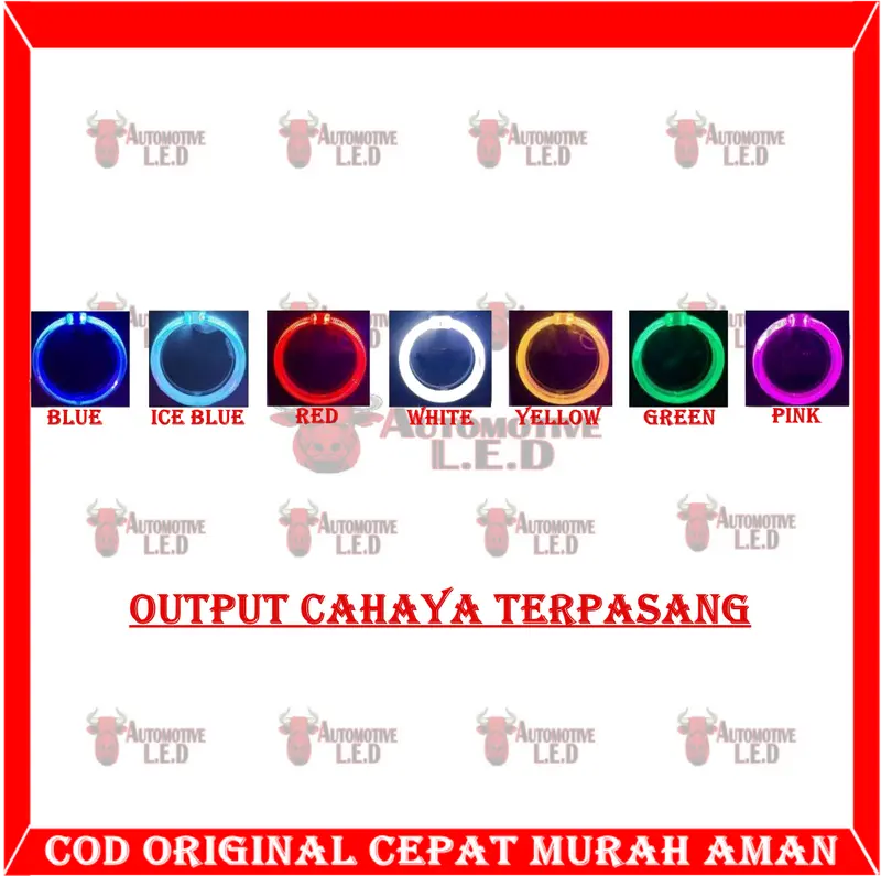 ORIGINAL LED CHIP RING KRISTAL LED CHIP ANGEL EYE KRISTAL SHROUD 2,5 INC DAN 3 INC LED RING LAMPU | LED SHROUD RING KRISTAL 3