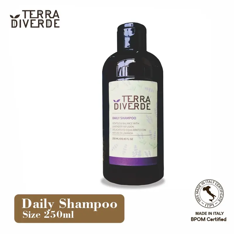 Terra Diverde Daily Shampoo (Shampoo Antibakterial & Anti Rontok) Conditioner Ketombe 3