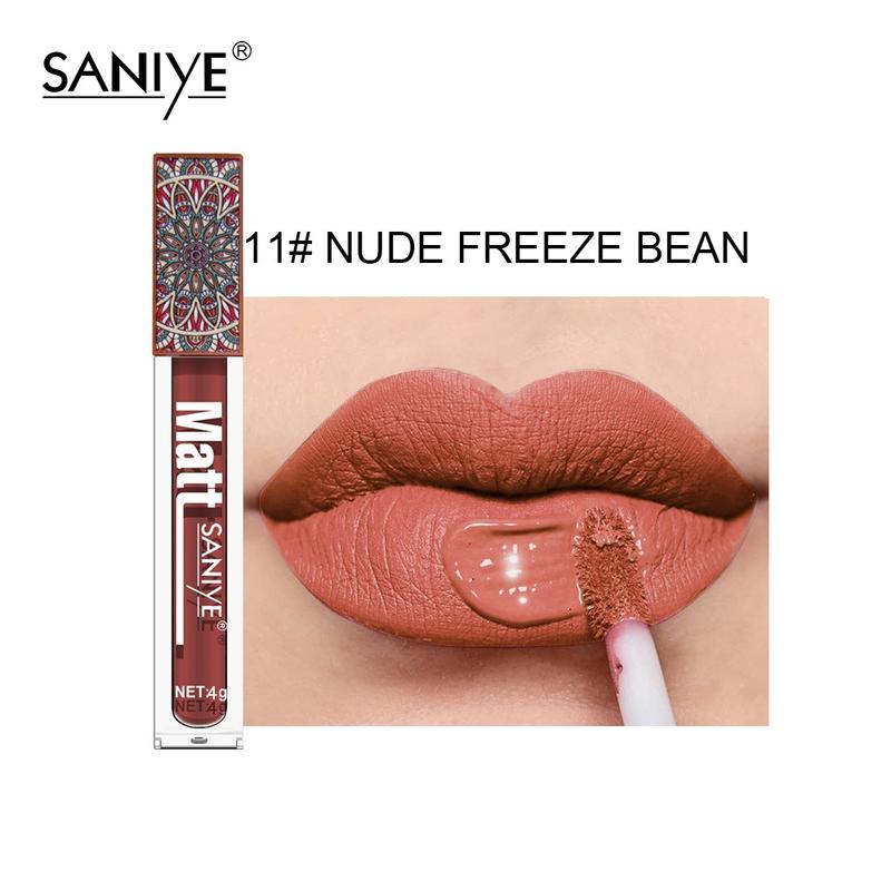 SANIYE Lip Matte Non Stick Lip Gloss Waterproof BPOM | Lipstick Lipcream Tahan Lama 4