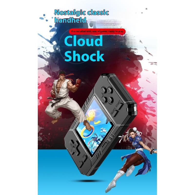 Product Introduction of [Cod] Handheld game console, classic retro S8 style, 3.0 inch high definition screen, 520 games, portable, support for two players, TV connection, Protection 0