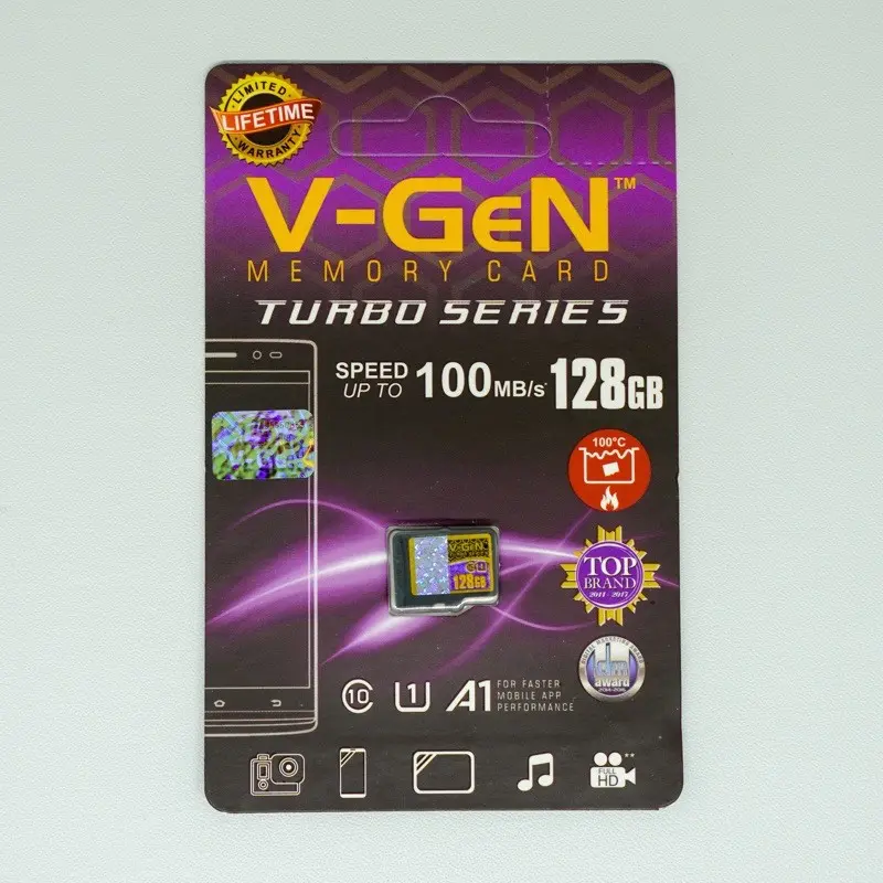 V-Gen Memory Card HP 128GB ORI TURBO SERIES CLASS 10 ORIGINAL VGEN! Kelas 10 128 GB Mikro SD otg storage