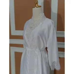 kimono bride Seragam BRIDESMAID full Renda Bordir Request Satin Wanita