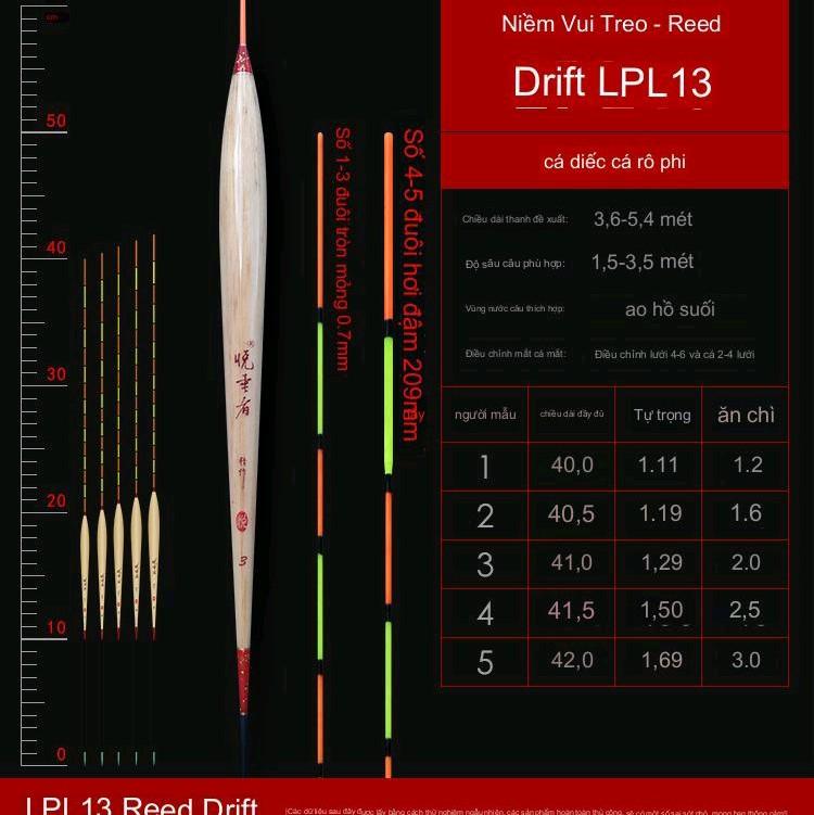 Phao Cỏ Chuyên Câu Rô Phi Tốc Độ Thi Đấu LPL13 Bắt Cá Đi Câu Fishing Câu Cá