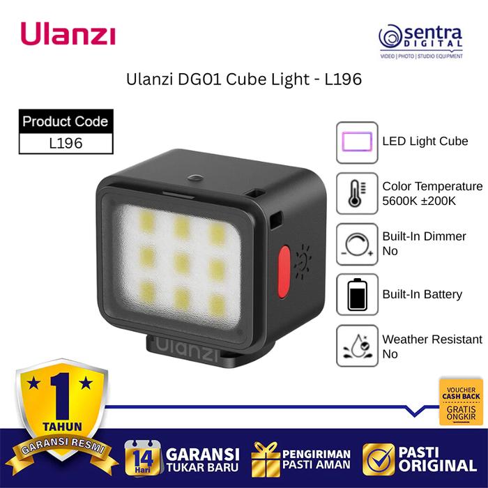 Gambar Ulanzi DG01 Cube Light - L196 dari Sentra Digital Kota Surabaya Tokopedia
