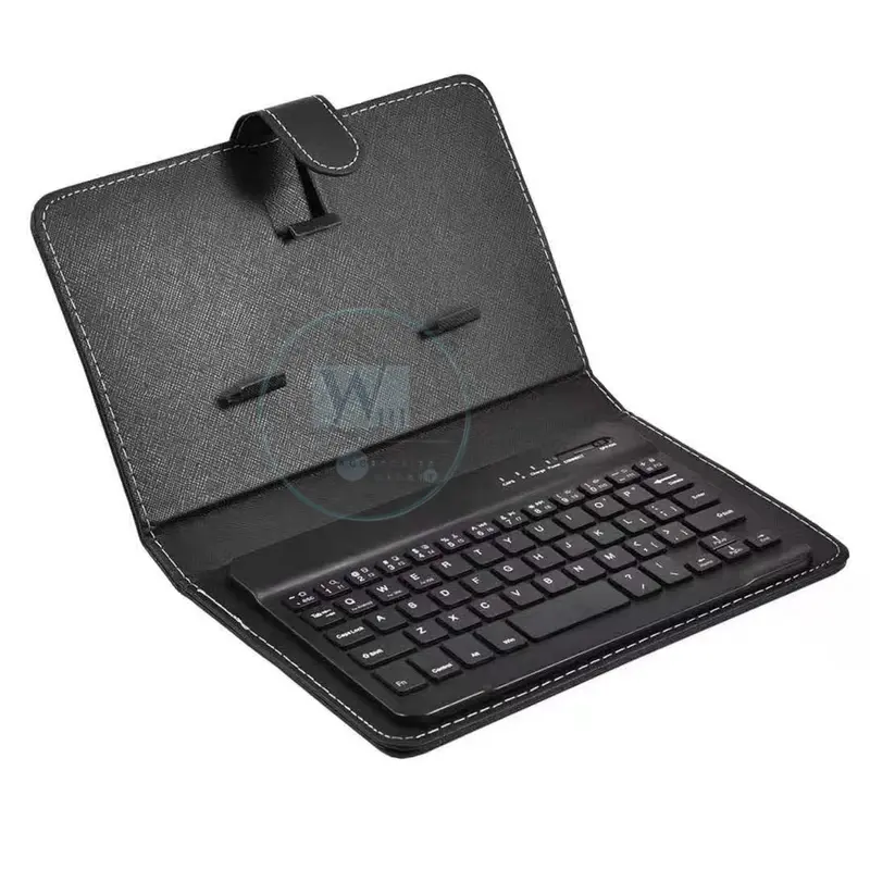 KEYBOARD BLUETOOTH UNIVERSAL COVER UNTUK HP GADGET ANDROID IOS Hitam Wireless 1