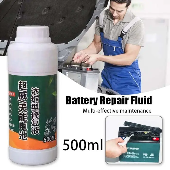 500ml  Cairan Baterai Perbaikan Baterai Cairan Baterai Solusi Air Untuk Aki Mobil Dan Aki Motor Baterai Activator Air Baterai Universal Air Batre 0