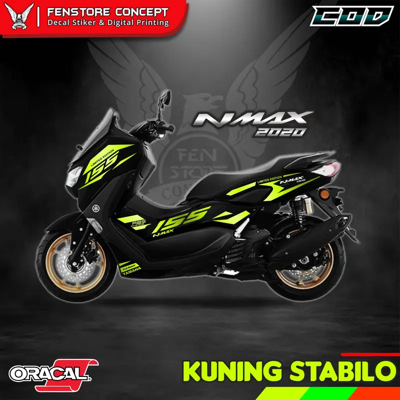 Cutting Stiker Yamaha Nmax / Aksesoris Motor Stiker Striping NMAX Variasi A5 3