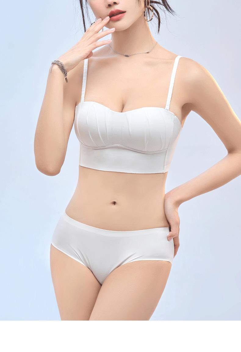 Product Introduction of YIBEIKA Women Summer Thin Style Big Breasts Look Small Breasts Anti-glare Seamless Sexy Bra 41