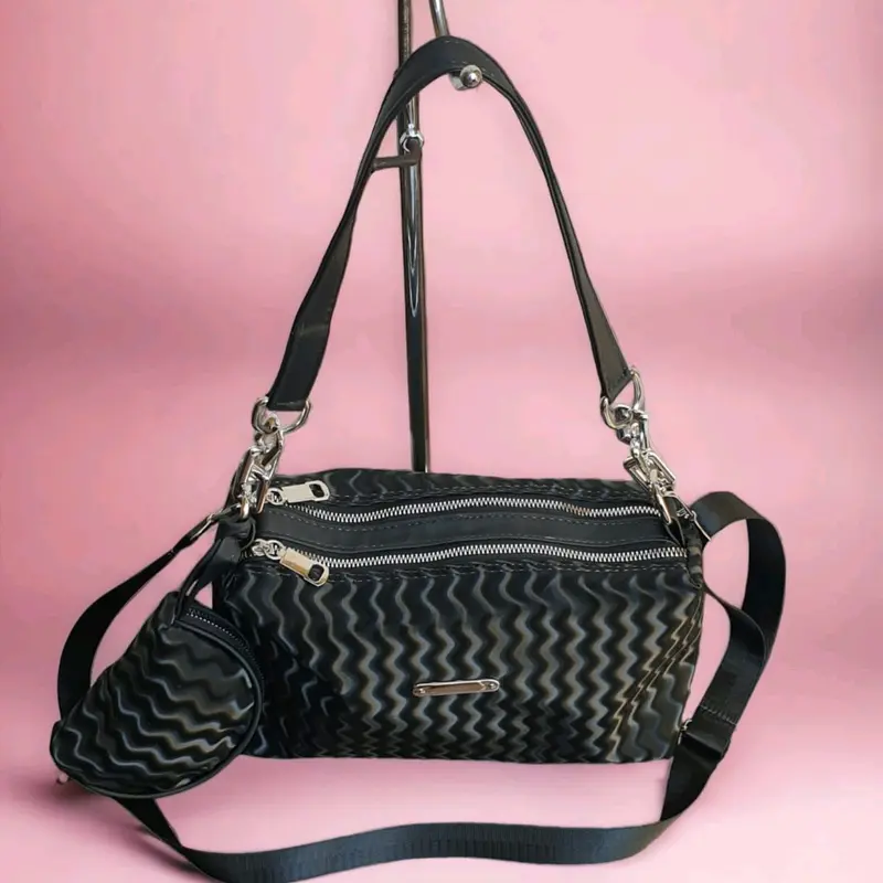 Tas Selempang Wanita Madenaa 2Resleting Free Dompet Kerang Imut Terbaru 3
