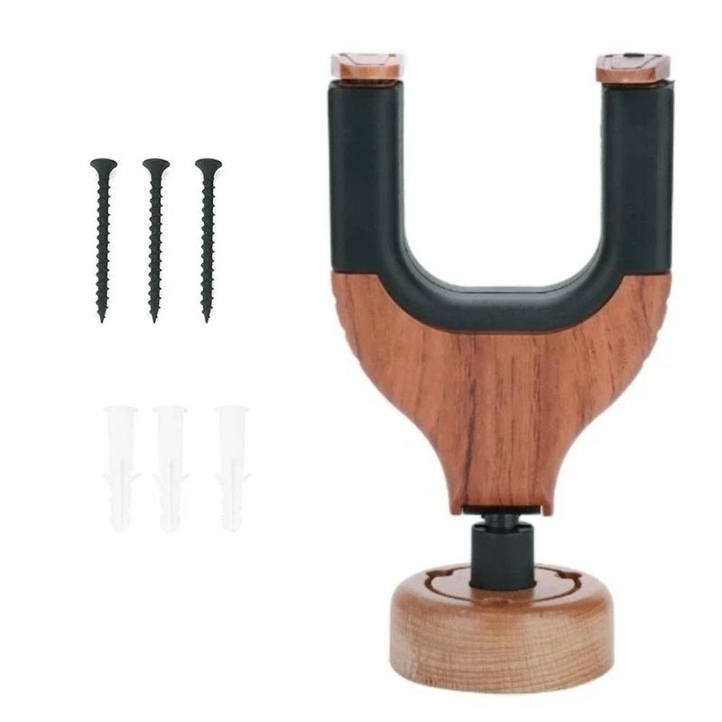 PacknGo Đệm mềm Đế gỗ nguyên khối Giá treo tường cho guitar Thân móc Khóa tự…