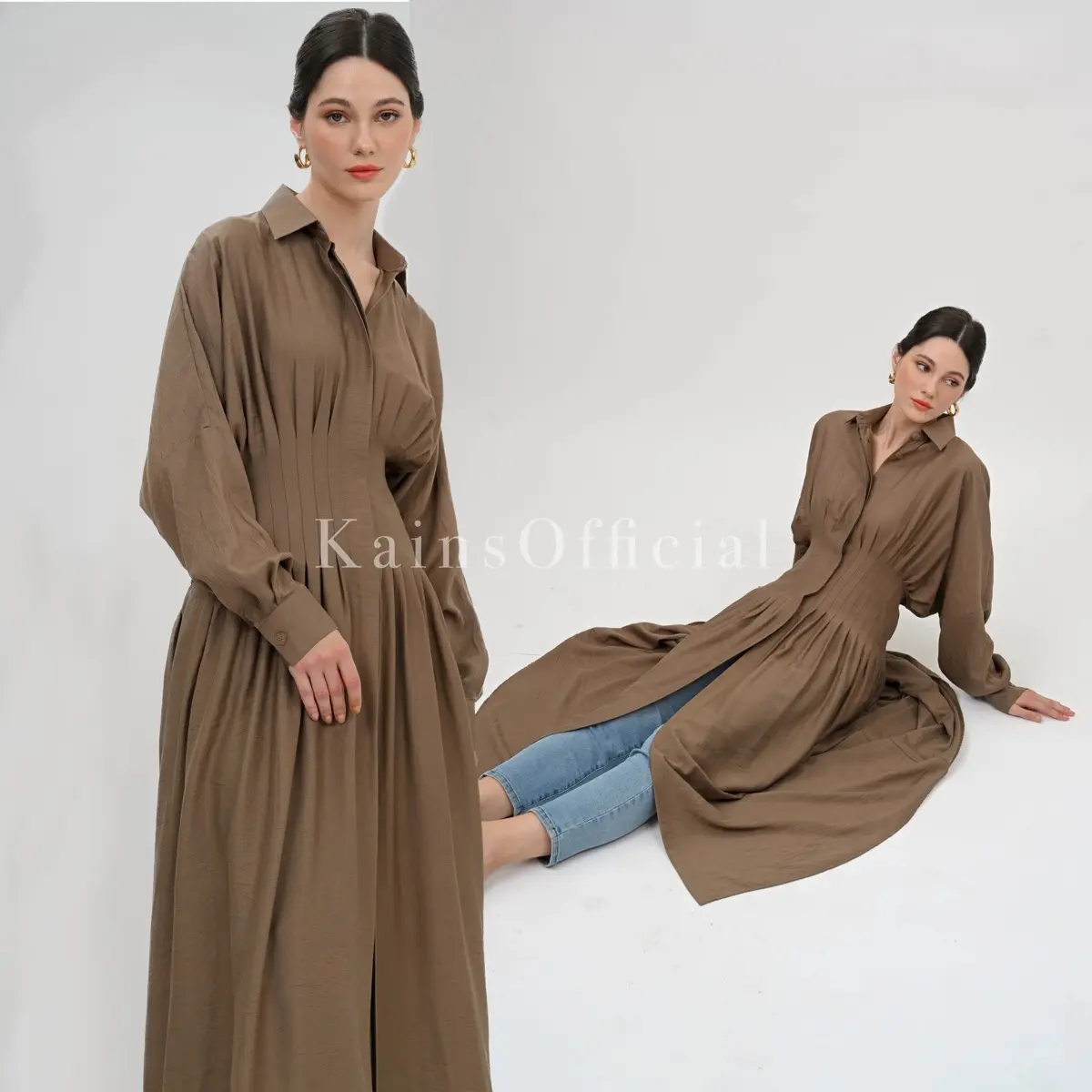 Kainsofficial | Lily Midi Shirt | Butik Quality