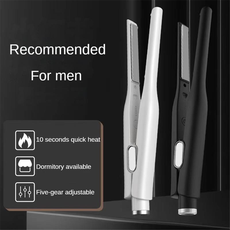 Kẹp Uốn Tóc, Dành Cho Nam Giới, Kẹp Thẳng, Dành Cho Tóc Ngắn, Cầm Tay, Bồng Bềnh, Kẹp Sấy Tóc Nhỏ Hai Mục Đích, Kẹp Uốn Tóc