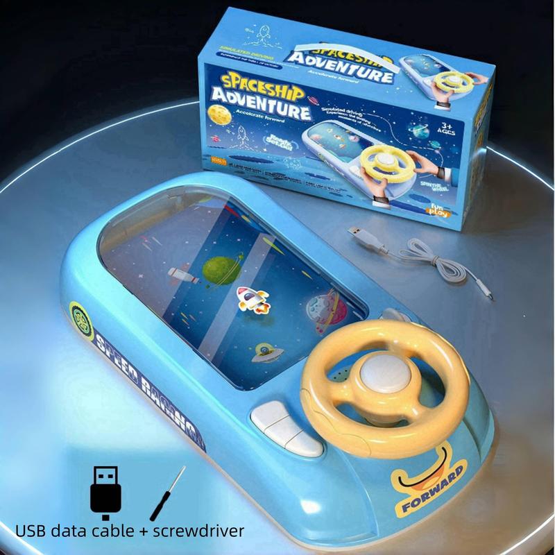 Children's Desktop Racing Toy, Simulation Driving Desktop Steering Wheel, Adventure Game Console, Suitable for Children Over 3 Years Old 3