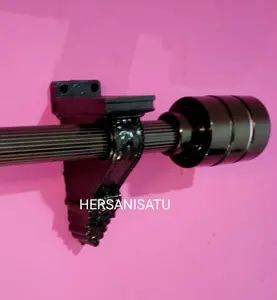 New Breket Batang Gorden Tabung 1 Meter Full Set Tirai Jendela Besi Hordeng Garis Polos Kayu Dipasang di Dinding Kamar Tidur Pindah Rumah Modern Putih