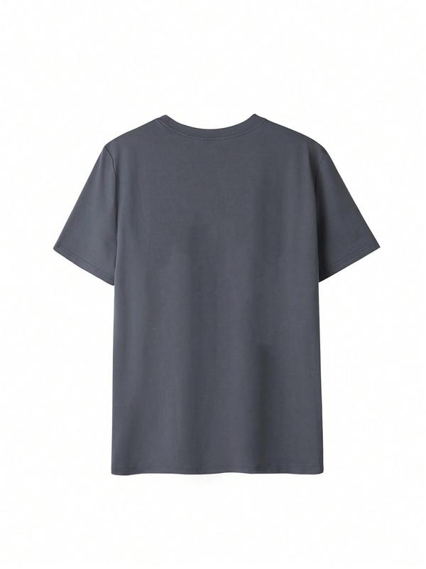 Women's Cartoon Graphic Print Round Neck Tee, Fashion Casual Short Sleeve T-shirt for Daily Wear, Ladies Summer Clothes 8