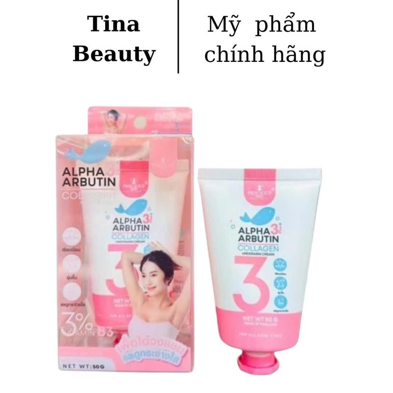 Kem Nách Alpha Arbutin 3 Plus Collagen Thái Lan 50g Mẫu Mới Làm Đẹp Da