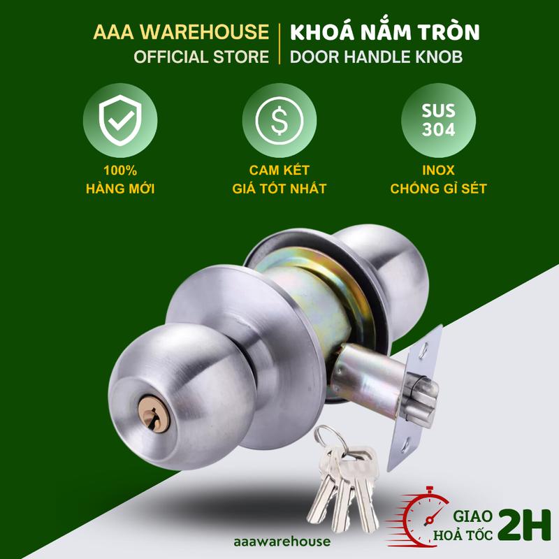 GIÁ SỈ Ổ KHOÁ TAY NẮM TRÒN ZANI INOX Khóa cửa phòng khóa nhà vệ sinh