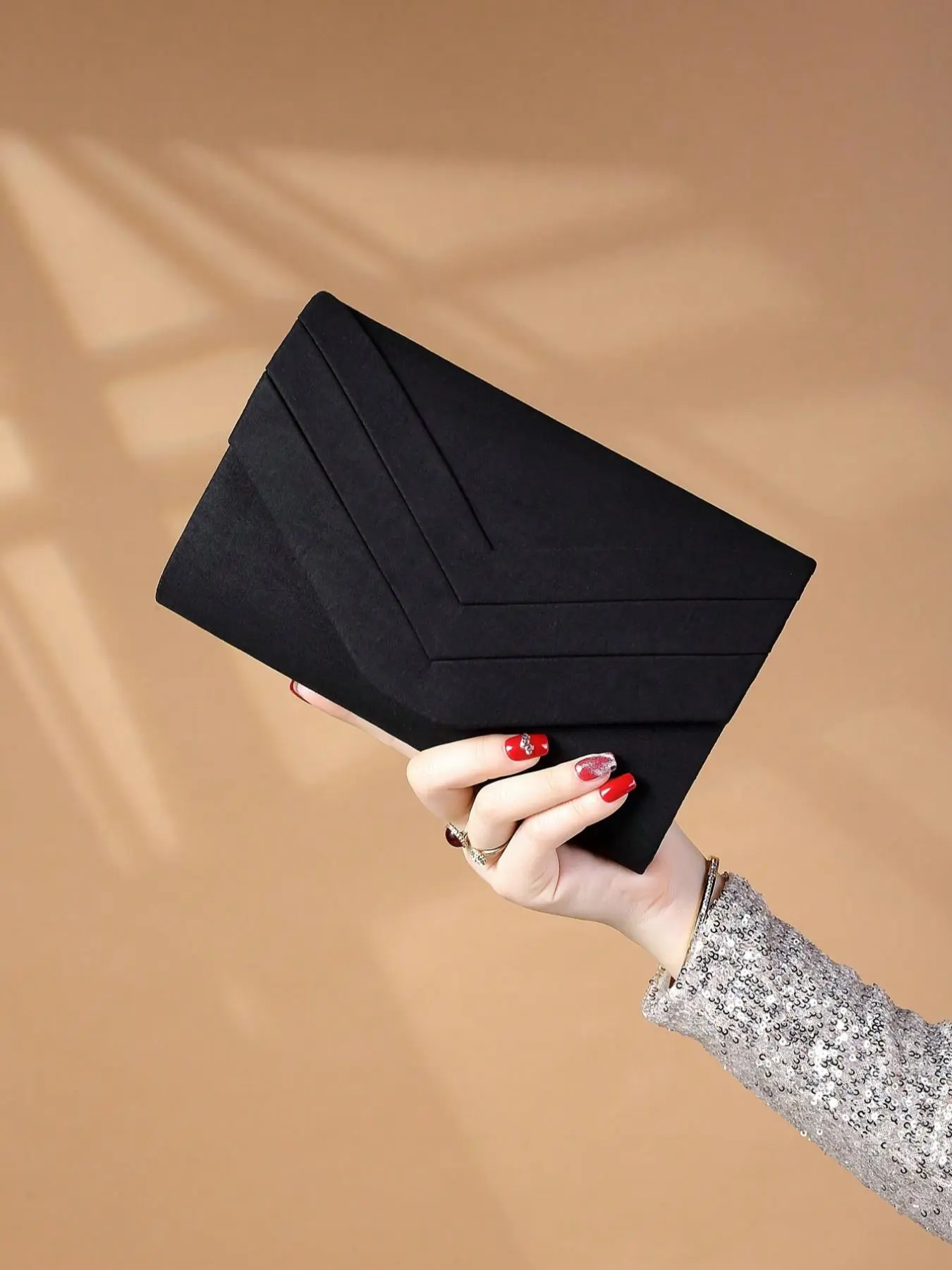 Women's Elegant Solid Color Envelope Clutch, Fashionable Chain Strap Evening Bag for Party, Trendy All-match & Exquisite Bag for Birthday Gift