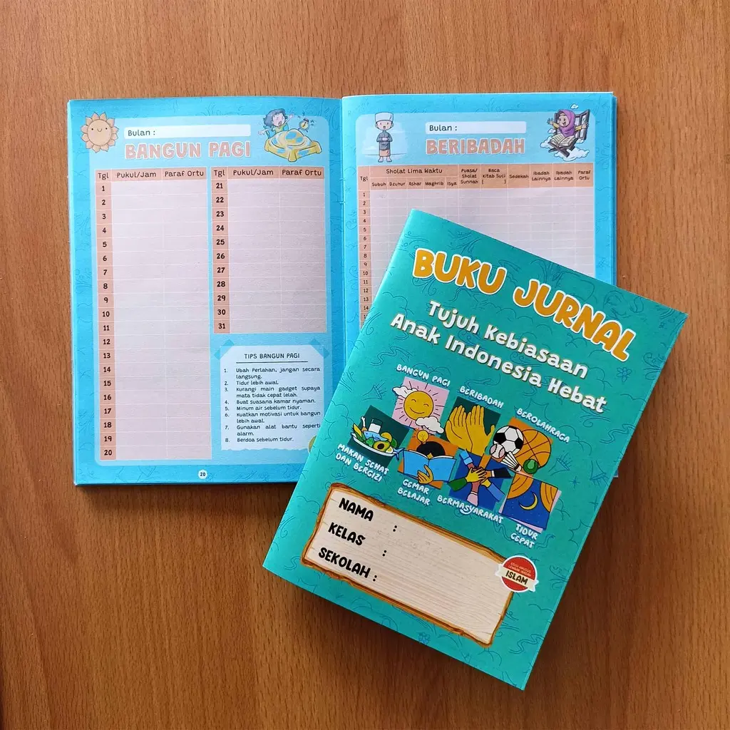 Buku Jurnal 7 Kebiasaan Anak Indonesia Hebat SD/SMP/SMA/Sederajat