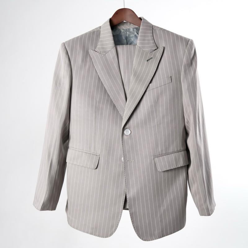 Cả bộ Athena striped suit - Bộ suit kẻ 2 mảnh Athena nam nữ vải tuytsi len , cả bộ gồm 1 áo và 1 quần , hoạ tiết kẻ sọc nổi form relax có chiết eo , đệm vai , lót gấm mặc 4 mùa 3
