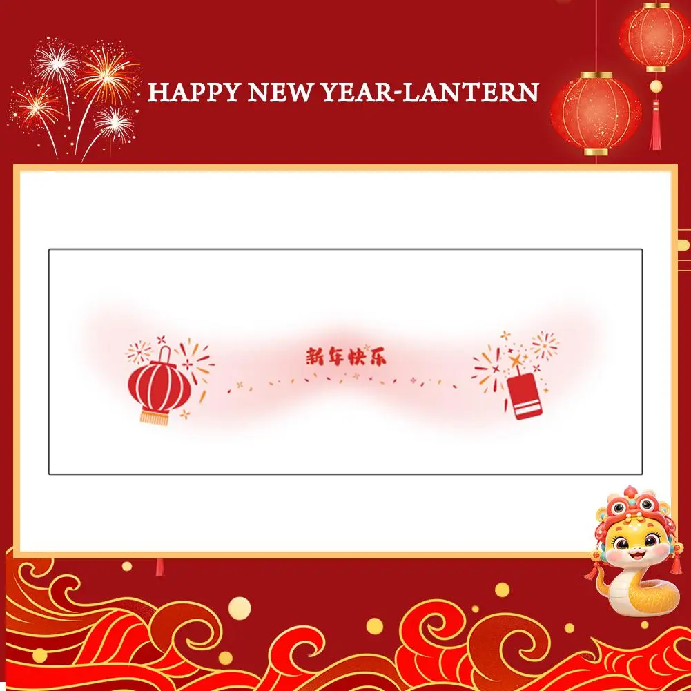 SOUG 2025 New Year Lantern Series Facial Tattoo Stickers For Girls Cute Face Sticker Spring Festival Facial Stickers