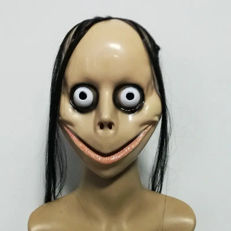 Topeng Hantu Momo Halloween Seram Rumah Hantu Prank Cosplay Scary Mask 3