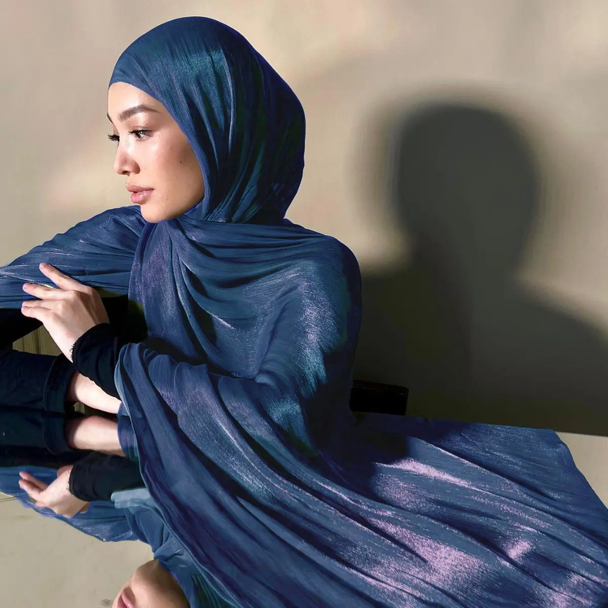 Women'S New Headscarf, Solid Color Headscarf, Thin Silk Scarf, Large Silk Scarf, Travel Sunscreen Shawl, Linen Plain Silk Scarf Versatile