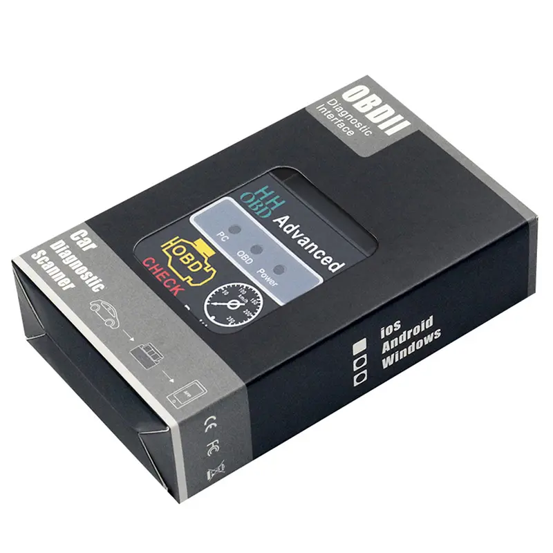 Máy Dò Lỗi Ô Tô Bluetooth HH OBD V2.1 Epistar, Công Cụ Chẩn Đoán Ô Tô ELM327 OBD2, Công Cụ Quét Không Dây, Thích Hợp Cho Nhiều Mẫu Ô Tô, 1