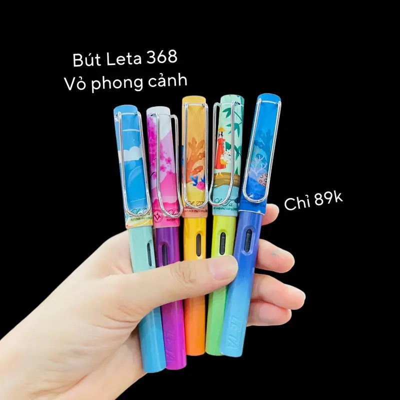 Bút 368 vỏ phong cảnh (thanh đậm) - Luyện chữ đẹp cho học sinh từ lớp 3 trở lên 0