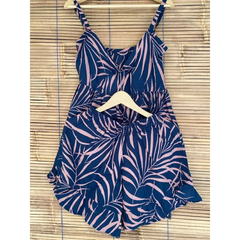 SET TANKTOP PENDEK JUMBO MUAT 30-100KG Rayon adem 4