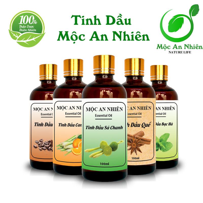 [Tặng vỏ treo] Tinh Dầu Sả Chanh 100ml - Mộc An Nhiên - Chiết xuất tự nhiên. Khử mùi, kháng khuẩn, thanh lọc không khí, tăng cường sức đề kháng.