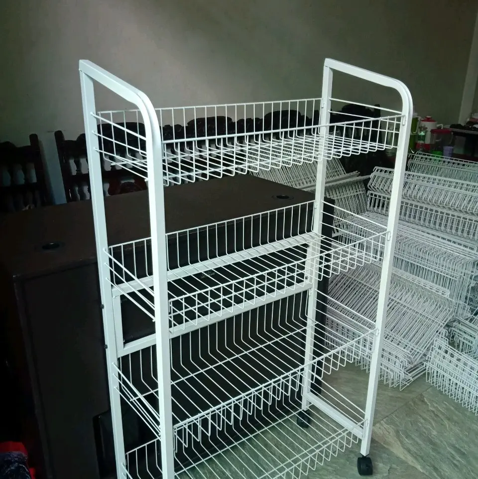 Kệ sắt 4 tầng đa năng, kệ quầy tạp hóa, siêu thị, KT 120*70*30cm