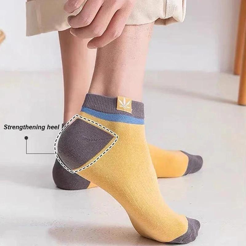Tất Nam,10 Đôi  Cá Tính, Thiết Kế Hạnh Phúc, Thời Trang, Phong Cách Trung Quốc, In Khối Màu Thường Ngày Tất Công Sở, Hàng Mới Về 5