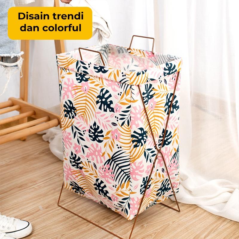 Dejavu Laundry Bag Keranjang Baju Lipat Tempat Pakaian Kotor Laundry Basket Tempat Cucian Baju Penyimpanan Mainan Anak Serbaguna HSB217 6