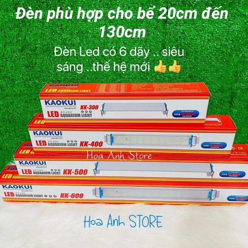 Đèn led 6 dãy ánh sáng trắng hoặc phối màu WRGB dành cho hồ thủy sinh, hồ cá cảnh,