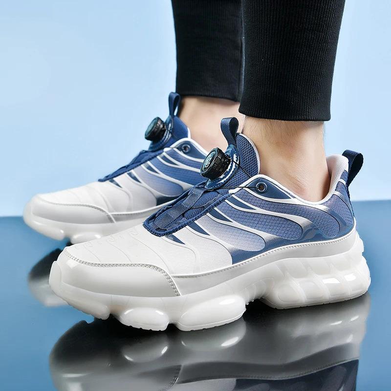 Custom Men Fashion Casual Sports Sneakers Rotary Knob Easy Wearing Lightweight Blank Running Walking Shoes for Women Trainers Training_voghion.com