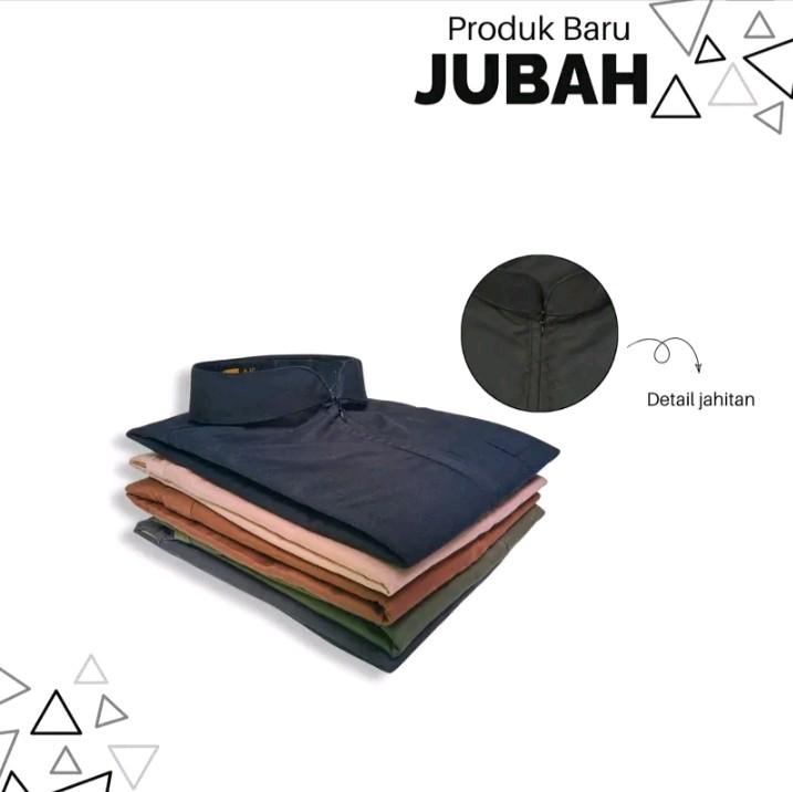 Jubah pria Resleting Dewasa Gamis pria bahan katun premium Muslim Dewasa 2
