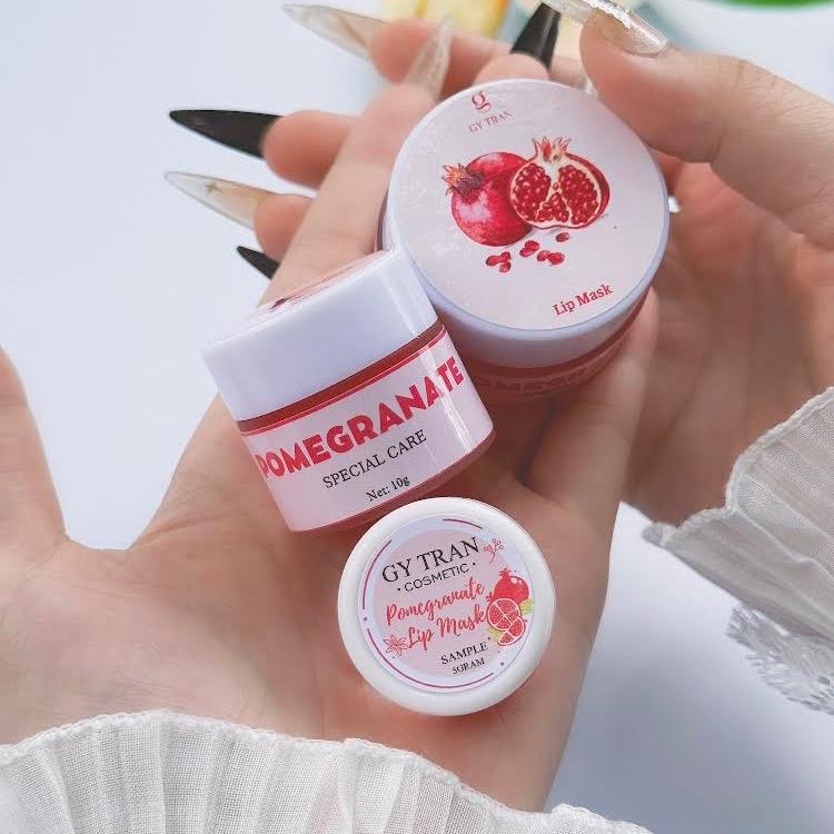 [CHÍNH HÃNG] Mặt Nạ Ủ Làm Mềm Môi Tinh Chất Lựu, Pomegranate Lip Mask GY TRAN COSMETIC Nữ Son Skincare Son Môi Làm Đẹp Da Dưỡng Ẩm Da Son Dưỡng Women Đường