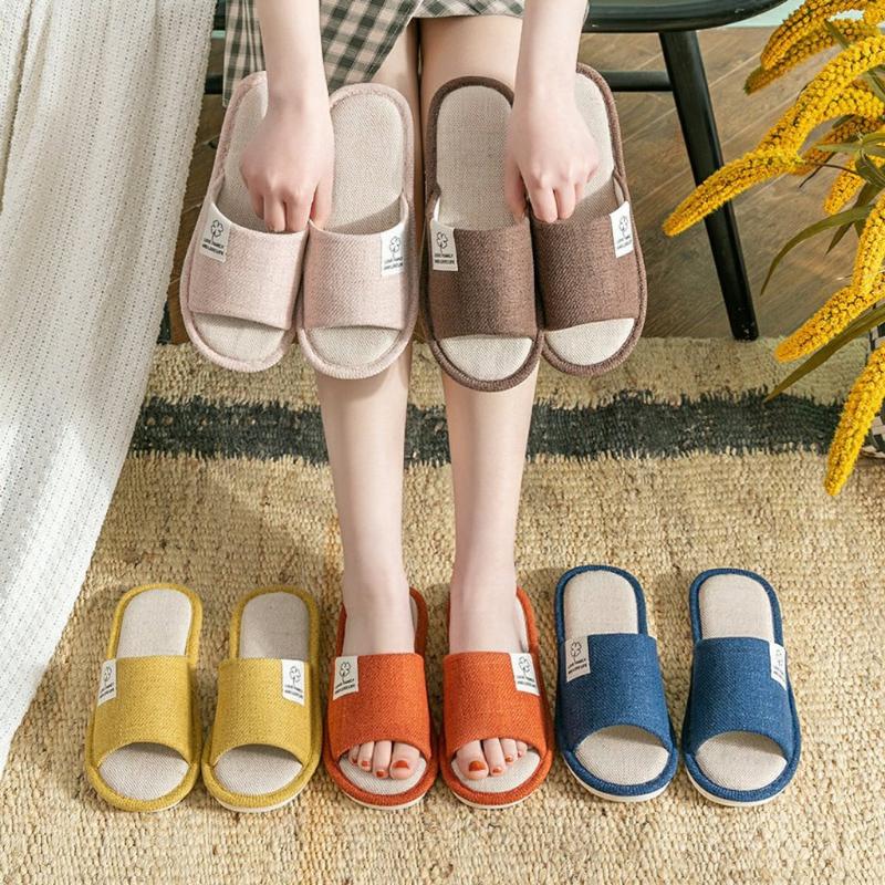 DÉP VẢI LANH đi trong nhà đế cao su dẻo (chọn tăng 1 size) ARRIA 0