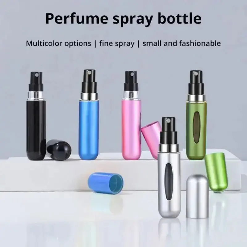 5ml Portable Mini Refillable Perfume Bottle Spray Scent Pump Empty Cosmetic Container Sprayer