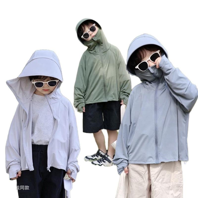 [Giá Tốt] Áo Khoác Chống Nắng Cho Bé UPF 50 + Áo Khoác Bé Trai Bé Gái Dáng Cánh Vải Lụa Băng Mềm Mát Mùa Hè  Thun